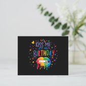 Invitation Embrasse-moi, c'est mon anniversaire (Debout devant)