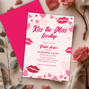 Invitation Embrasser la demoiselle d'honneur adieu valentine