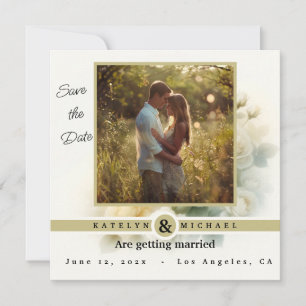 Invitation Embrassez l'heure dorée - Sauvegardez la date