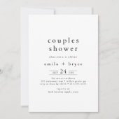 Invitation EMELIA Simple Boho Baby ou Couples Mariages Douche (Devant)