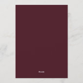 Invitation Emerald Burgundy Dramatic Bloom Wedding (Dos)
