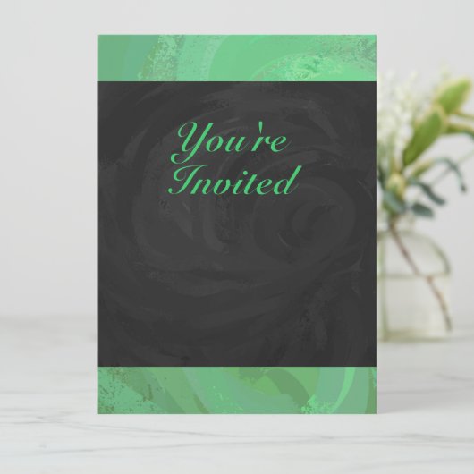 Invitation Emerald Cream et Black Party (Debout devant)