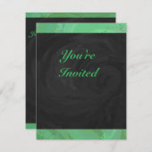Invitation Emerald Cream et Black Party (Devant / Derrière)