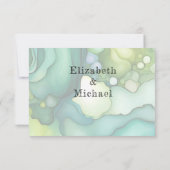 Invitation Emerald Dream : Le minimalisme d'élégance Mariage (Dos)