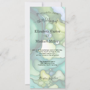 Invitation Emerald Dream : Le minimalisme d'élégance Mariage 