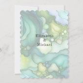 Invitation Emerald Dream : Le minimalisme d'élégance Mariage  (Dos)