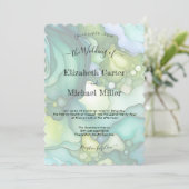 Invitation Emerald Dream : Le minimalisme d'élégance Mariage  (Debout devant)