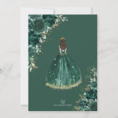 Invitation Emerald Enchanted Forest Quinceañera Princess (Dos)