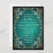 Invitation Emerald Gold Business Corporate Party (Devant)
