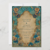 Invitation Emerald Gold Islamic Wedding (Devant)