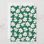 Invitation Emerald Gree Floral Engagement Cérémonie Invitatio (Dos)