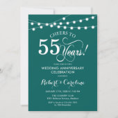 Invitation Emerald Green 55e anniversaire du Mariage (Devant)