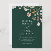 Invitation Emerald Green All in One QR Code Mariage (Devant)