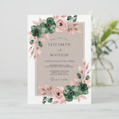 Invitation Emerald Green Alluring Botanical Wedding (Debout devant)