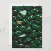 Invitation Emerald Green and Gold Luxury Gemstone (Dos)