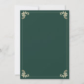 Invitation Emerald Green Baroque Or Wedding (Dos)