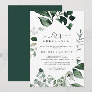 Invitation Emerald Green Célébrons