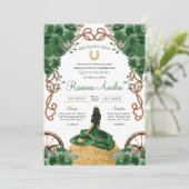 Invitation Emerald Green Country Western Charro Quinceanera (Debout devant)