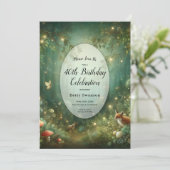 Invitation Emerald Green Enchanted Forest (Debout devant)