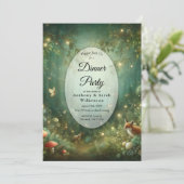 Invitation Emerald Green Enchanted Forest (Debout devant)