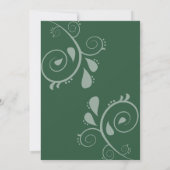 Invitation Emerald Green Enchanted Forest (Dos)