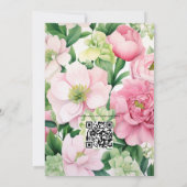 Invitation Emerald Green et Blush Pink FlorMariage (Dos)