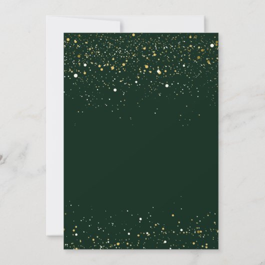 Invitation Emerald Green et Gold (Dos)