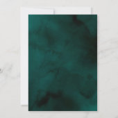 Invitation Emerald Green et Gold Floral Mariage islamique (Dos)