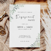 Invitation Emerald Green Fiançailles Modèle d'invitation