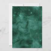 Invitation Emerald Green Gold Luxury Elegant Quinceanera (Dos)