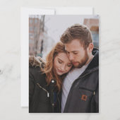 Invitation Emerald Green & Gold Modern minimaliste Mariage (Dos)