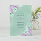 Invitation Emerald Green Luxe Forest Wedding (Debout devant)