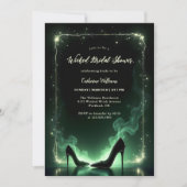 Invitation Emerald Green Magical Wicked Witch Fête des mariée (Devant)