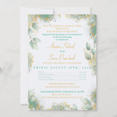 Invitation Emerald Green Mariage indien Inviter Anand Karaj (Devant)