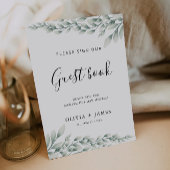 Invitation Emerald Green Mariage Livre d'or Modèle des signes