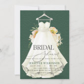 Invitation Emerald Green Mariage robe Fête des mariées (Devant)