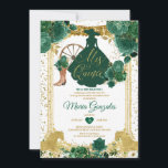 Invitation Emerald Green Mis Quince 15 Anos Gold Parties scin<br><div class="desc">Quinceañera Emerald Green Crown Parties scintillant Invitation Mis Quince 15 Anos,  16e anniversaire, </div>