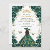Invitation Emerald Green Quinceañera Charro Robe Mis Quince (Devant)