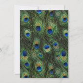 Invitation Emerald Green Royal Indian Peacock Mariage (Dos)