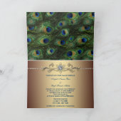 Invitation Emerald Green Royal Indian Peacock Mariage (Intérieur)
