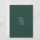 Invitation Emerald Greenery Gold Arch Mariage (Dos)