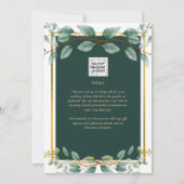 Invitation Emerald Greenery Mariage Botanical Nature Invitati (Dos)