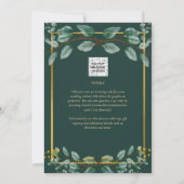 Invitation Emerald Greenery Mariage Botanical Nature Invitati (Dos)