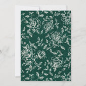 Invitation Emerald Greenery Mariage botanique Vintage (Dos)