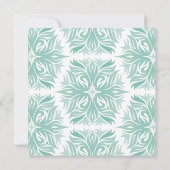 Invitation Emerald Heart Moderne de typographie florale Maria (Dos)