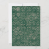 Invitation Emerald Lake Batik Simple sur mesure (Dos)