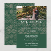 Invitation Emerald Lake Batik Simple sur mesure (Devant / Derrière)