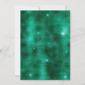 Invitation Emerald or robe florale Quinceanera luxe (Dos)