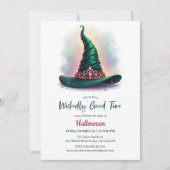 Invitation Emerald Witch Casquette Wicktly Bon Time Halloween (Devant)