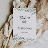Invitation Émeraude Livre vert pour bébé signe, Baby shower